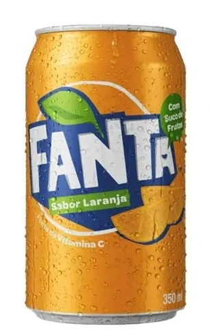 Lata de Fanta sabor laranja